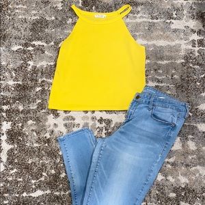 Yellow Crop Top
